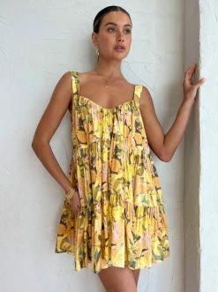 Acler Viola Dress In Kaleidoscope Floral