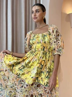 Acler Bradlee Dress In Kaleidoscope Floral -Coco & Lola SHOP Acler Low Res 216 600x