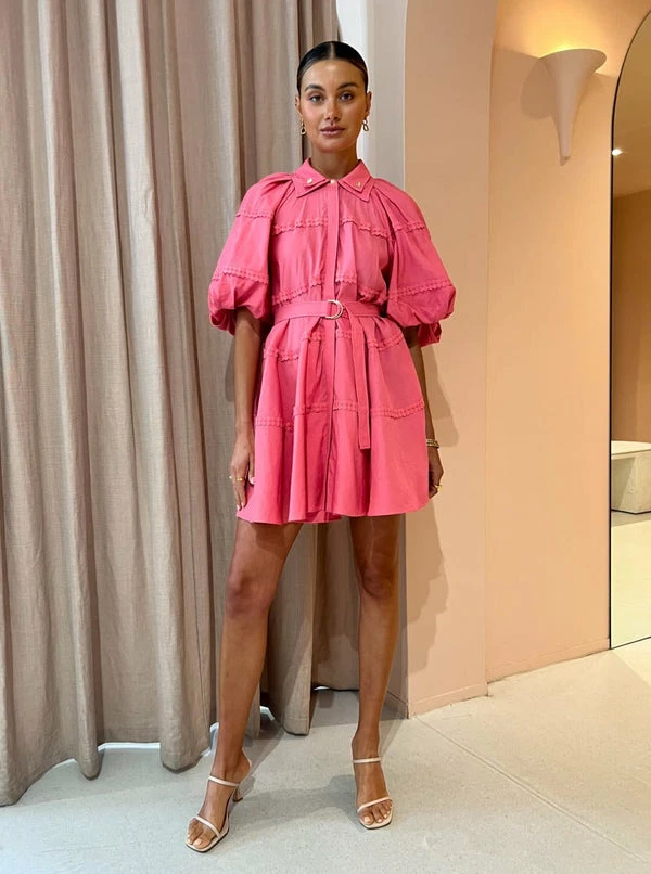 Acler Bowdon Dress In Dusty Rose 4 Acler Bowdon Dress In Dusty Rose - Image 2