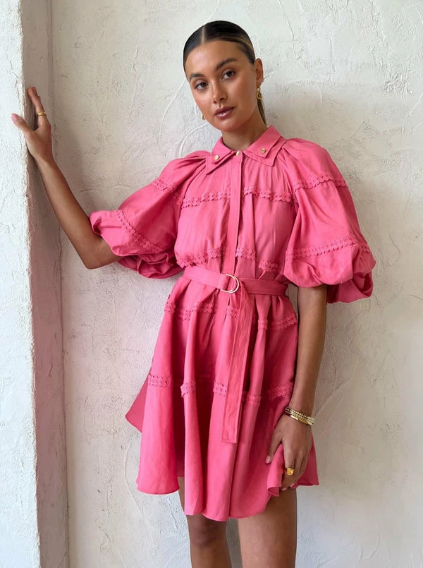 Acler Bowdon Dress In Dusty Rose 7 Acler Bowdon Dress In Dusty Rose - Image 5