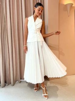Acler Cliff Dress In Ivory