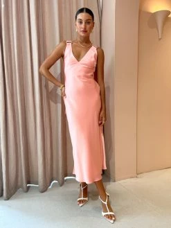 Acler Wycombe Dress In Coral