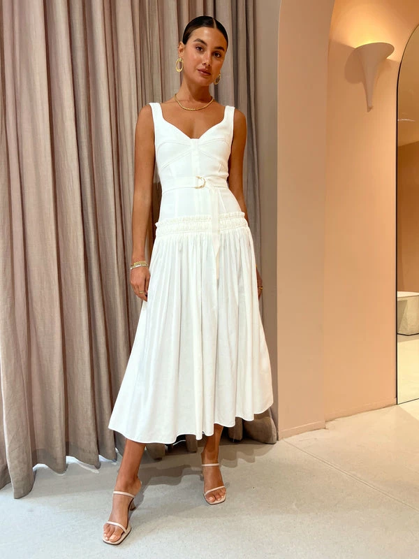 Acler Dyer Dress In Ivory 3 Acler Dyer Dress In Ivory