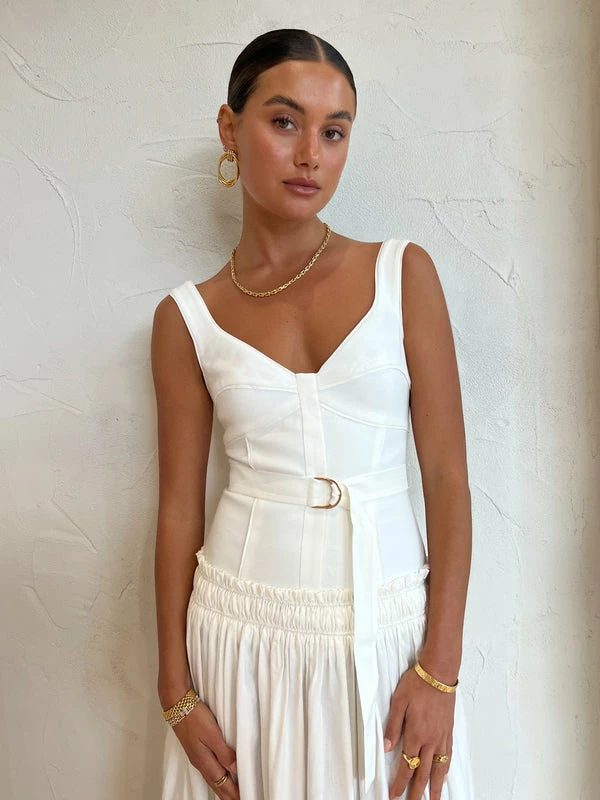 Acler Dyer Dress In Ivory 7 Acler Dyer Dress In Ivory - Image 5