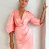 Acler Broadlands Dress In Coral