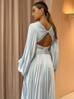 Acler Palms Dress In Sky Blue -Coco & Lola SHOP Acler Lowres Reshoot September 10 600x