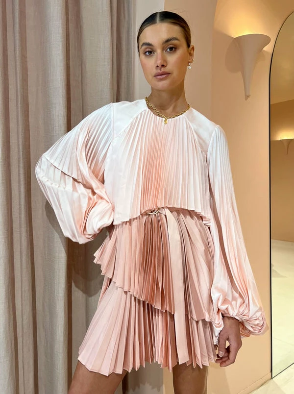 Acler Barnard Dress In Gradient Pink 3 Acler Barnard Dress In Gradient Pink