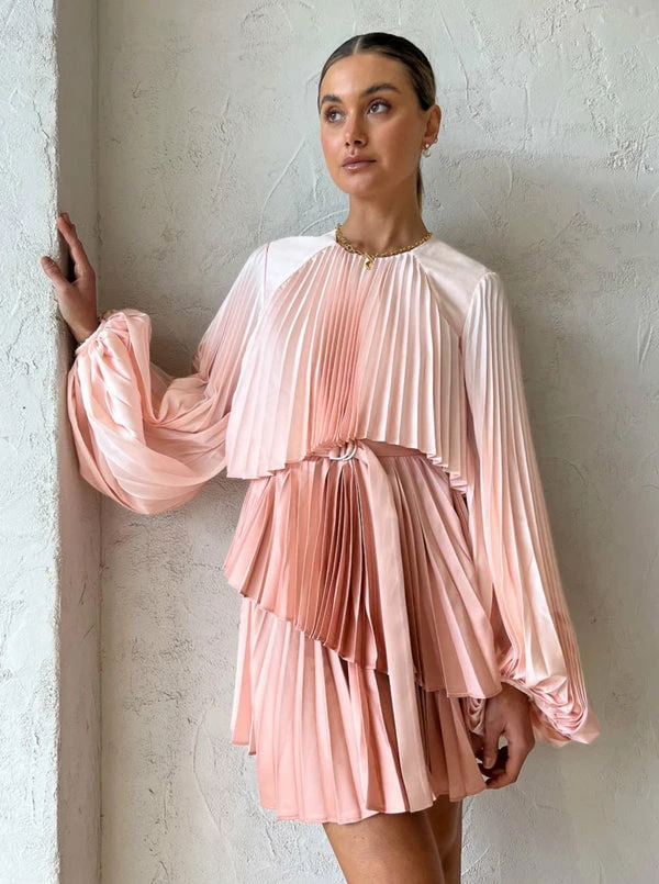 Acler Barnard Dress In Gradient Pink 5 Acler Barnard Dress In Gradient Pink - Image 3