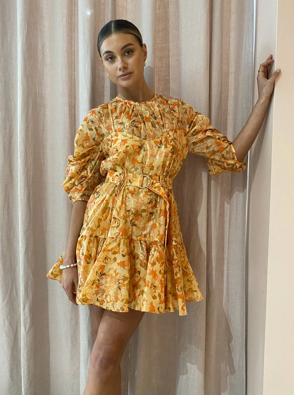 Acler Bonhill Dress In Peach Parfait 4 Acler Bonhill Dress In Peach Parfait - Image 2