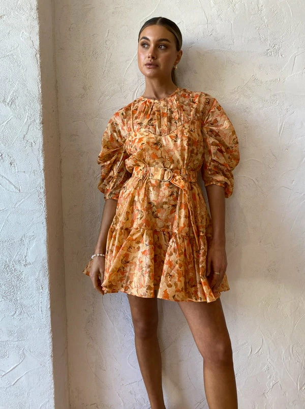 Acler Bonhill Dress In Peach Parfait 3 Acler Bonhill Dress In Peach Parfait