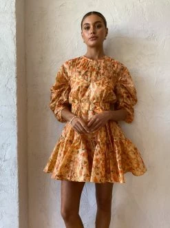 Acler Bonhill Dress In Peach Parfait 12 Acler Bonhill Dress In Peach Parfait -Coco & Lola SHOP Acler May lowres 85 600x