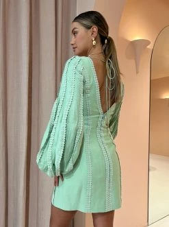 Acler Duxbury Dress In Foam Green -Coco & Lola SHOP Acler lowres 33 600x