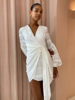 Acler Hanley Dress In Ivory