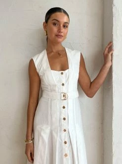 Acler Flaxton Dress In Ivory -Coco & Lola SHOP Acler reshoot low Res 103 600x