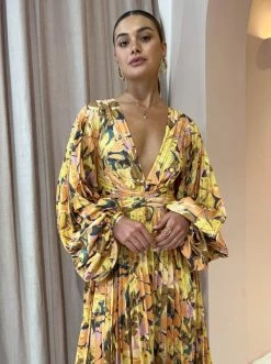 Acler Palms Dress In Kaleidoscope Floral -Coco & Lola SHOP Acler reshoot low Res 51 600x