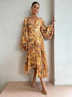 Acler Palms Dress In Kaleidoscope Floral -Coco & Lola SHOP Acler reshoot low Res 55 600x