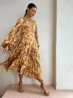 Acler Palms Dress In Kaleidoscope Floral -Coco & Lola SHOP Acler reshoot low Res 66 600x