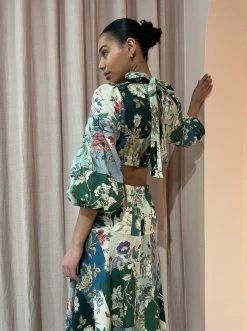 Alemais Loretta Patchwork Midi In Sage Floral 12 Alemais Loretta Patchwork Midi In Sage Floral -Coco & Lola SHOP Alemais July18 lowres 19 600x