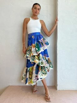 Alemais Soleil Ruffle Skirt In Cobalt -Coco & Lola SHOP Alemais Low Res 207 600x