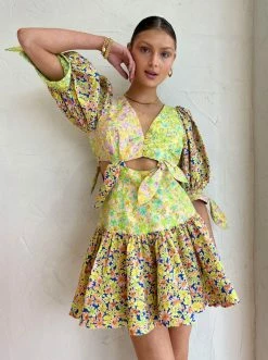 Alemais Daisy Spliced Mini In Multi