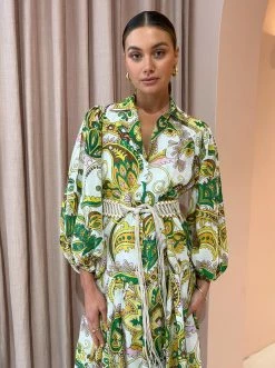 Alemais Octavia V Neck Shirtdress In Ivory -Coco & Lola SHOP Alemais Lowres 10 003140d6 1b61 43f5 9808 0623b7d9de00 600x