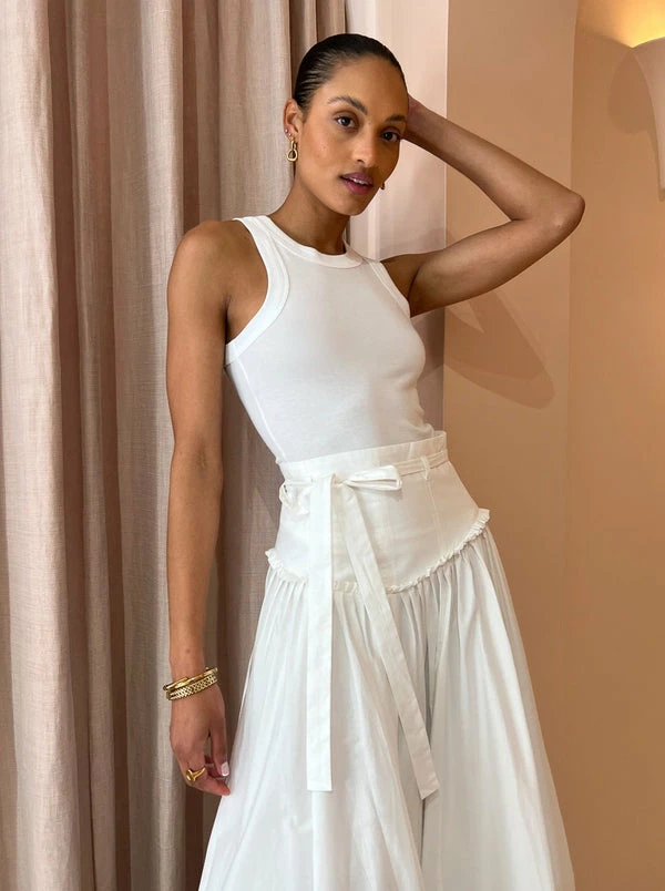 Alemais Spades Embroidered Midi Skirt In Ivory 4 Alemais Spades Embroidered Midi Skirt In Ivory - Image 2