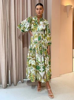 Alemais Octavia V Neck Shirtdress In Ivory -Coco & Lola SHOP Alemais Lowres 3 90de5826 0697 46ac 9818 4ba338e4ab7d 600x