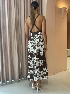 Alemais Maurice Cut Out Midi Dress In Chocolate -Coco & Lola SHOP Alemais Lowres 44 2953e151 dde2 404c b4fa dc11250fe3a0 600x