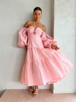 Alemais Aria Midi Dress In Quartz