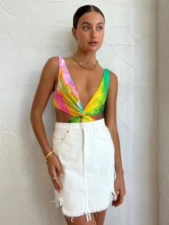 Alemais Irving Twist Front One Piece In Multi