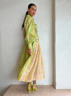 Alemais Daisy Patchwork Shirtdress In Multi -Coco & Lola SHOP Alemais Lowres 65 600x