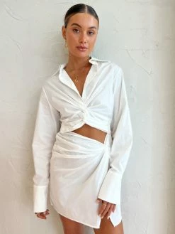 Anna Quan Lola Dress In Swan