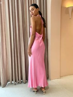 Bec & Bridge Indi Halter Maxi Dress In Candy Pink -Coco & Lola SHOP B B Reshoot Edited Low Res 21 600x