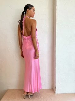 Bec & Bridge Indi Halter Maxi Dress In Candy Pink -Coco & Lola SHOP B B Reshoot Edited Low Res 27 600x