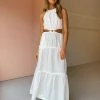 Bec & Bridge Helene Maxi Dress In Ivory