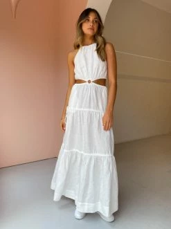 Bec & Bridge Helene Maxi Dress In Ivory