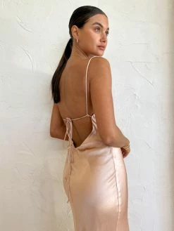 Bec & Bridge Ren Split Maxi Dress In Rose Gold -Coco & Lola SHOP Bec Bridge Lowres 11 18a008ef bc80 487b 915f 2e9c65fea0f4 600x