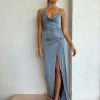 Bec & Bridge Ariel Cowl Maxi Dress In Charcoal