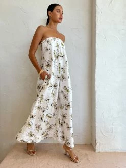 Bec & Bridge Giselle Strapless Maxi Dress In Ivory Print -Coco & Lola SHOP Bec Bridge Lowres 22 dbac95b9 1eb2 405f beb6 ef269c1f56ef 600x