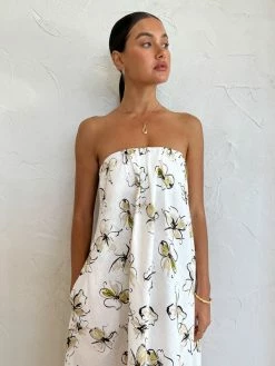 Bec & Bridge Giselle Strapless Maxi Dress In Ivory Print -Coco & Lola SHOP Bec Bridge Lowres 25 ece6636f 8925 44c5 a0ce 63a3c3e86edb 600x