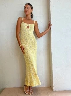 Bec & Bridge Willow Knit Maxi Dress In Yellow Marle -Coco & Lola SHOP Bec Bridge Lowres 7 0a1b70aa 5d0e 442b beb1 620cbca2d5c9 600x
