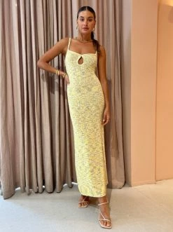 Bec & Bridge Willow Knit Maxi Dress In Yellow Marle -Coco & Lola SHOP Bec Bridge Lowres fe68653f af31 4f99 9794 8916cc47a5f4 600x