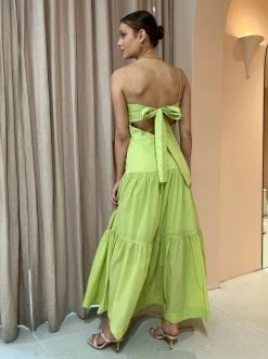 Bec & Bridge Solstice Drop Waist Maxi Dress In Lime -Coco & Lola SHOP Bec Bridge Lowres 21 600x