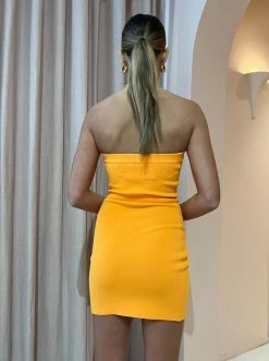 Bec & Bridge Cherry Knit Strapless Mini Dress In Mandarin -Coco & Lola SHOP Bec Bridge lowres 4 2cad1e6b 4ce9 40bb b88c 5b4af56923b8 600x