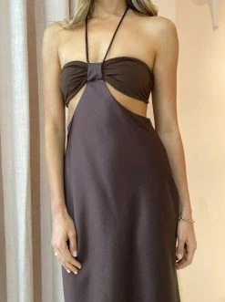 Bec & Bridge Nadia Cut Out Dress In Chocolate -Coco & Lola SHOP Bec Bridge lowres 40 be8543d0 f709 425b 916a efe8bb2bff2e 600x