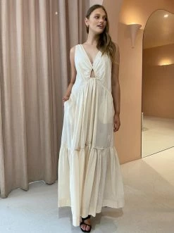 Bec & Bridge Felice Maxi Dress In Pumice