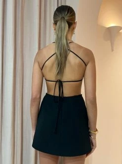 Bec & Bridge Alanis Apron Mini Dress In Black -Coco & Lola SHOP Bec and bridge Low Res 8 4086067a 2454 4383 bc00 94ee8702efbd 600x