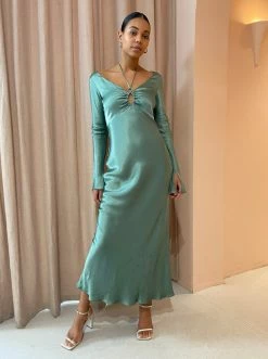 Bec & Bridge Malyka L/S Maxi Dress In Moss Green -Coco & Lola SHOP Becandbridge Lowres July 120 600x