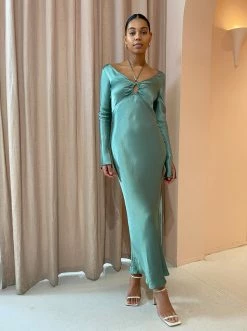 Bec & Bridge Malyka L/S Maxi Dress In Moss Green -Coco & Lola SHOP Becandbridge Lowres July 122 600x