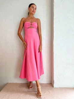 By Johnny Isola Bella Strap Midi Dress In Pink -Coco & Lola SHOP ByJohnny Lowres 6 5e6cb0b6 930c 4d7d b2ba 5a0d3293a6c7 600x